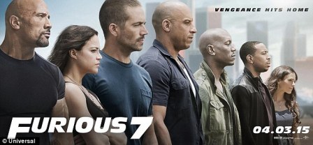 Paul Walker Mejeng di Poster Fast & Furious 7 